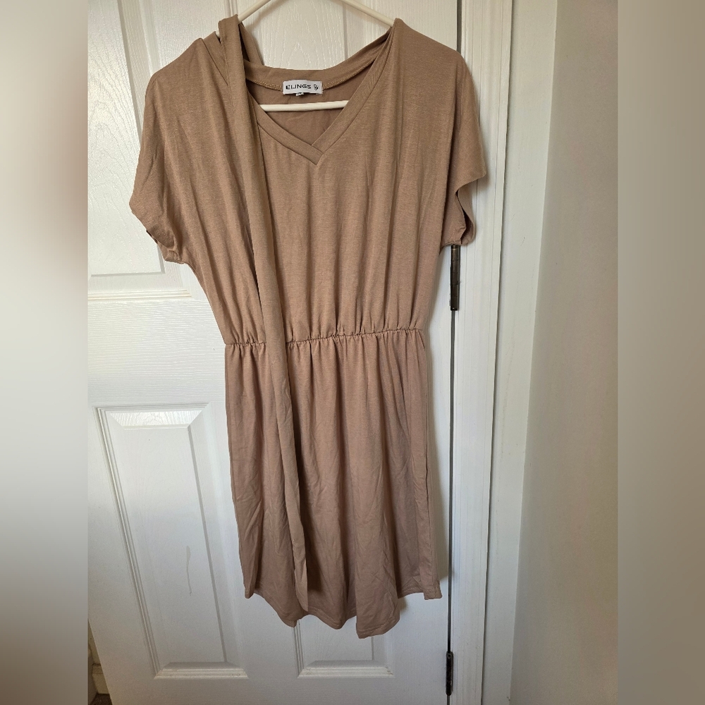 Tan Mini Dress - Picture 2 of 4